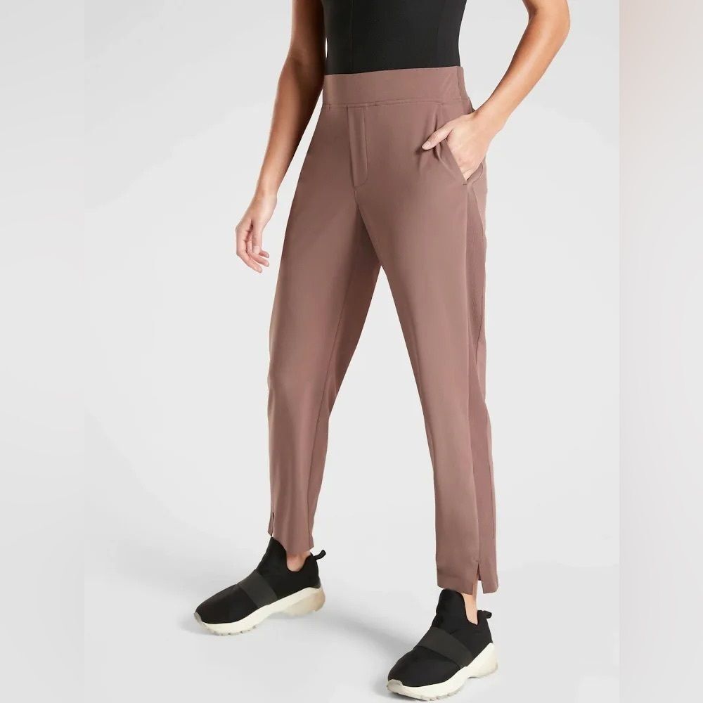 Athleta Lightweight Brooklyn Ankle Pant Mineral Brown Sporty Athletic Pants 4